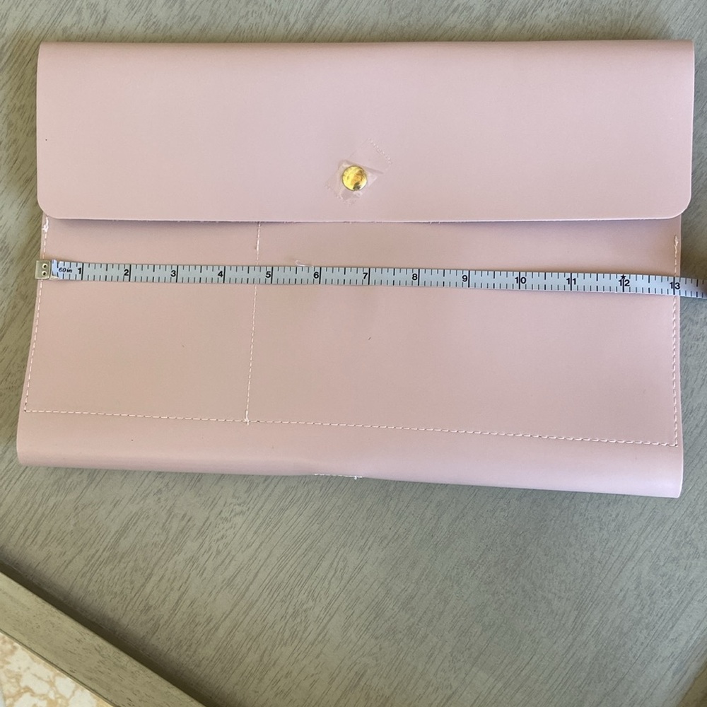 NEW in bag. Glass Ladder & Co. Megan Blush Pink Portfolio Clutch. 12.5” tablet - Picture 6 of 10